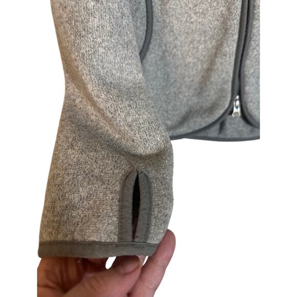 The North Face Women’s Gray Fleece Full Zip Jacket Long Sleeve Casual Medium - Picture 4 of 8